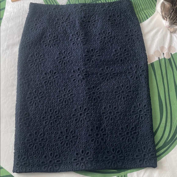 J. Crew Dresses & Skirts - J Crew Blue Knee-Length Pencil Skirt